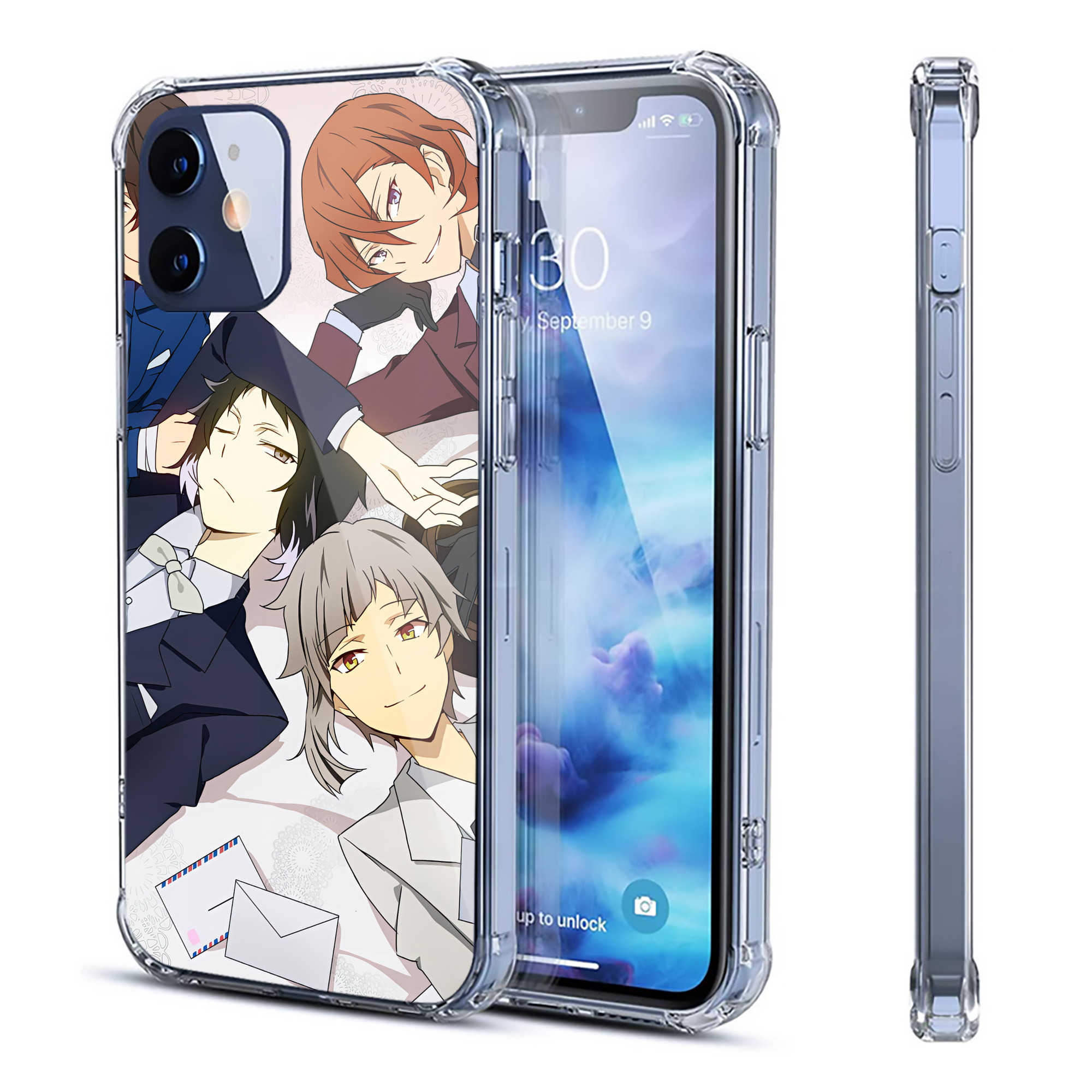 （画像用） 文豪ストレイドッグス Bungo Stray Dogs 【iPhone 12シリーズ対応】透明スマホケース（クリアソフトケース）